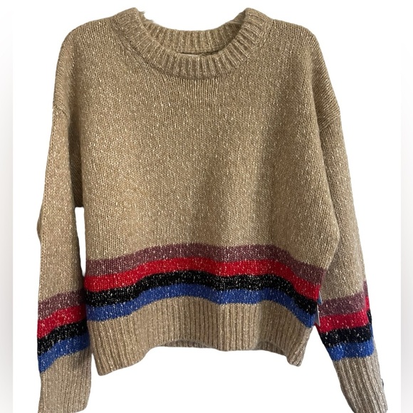 Treasure & Bond Knit Sweater Four Stripe Color Block Size Medium - Picture 1 of 10